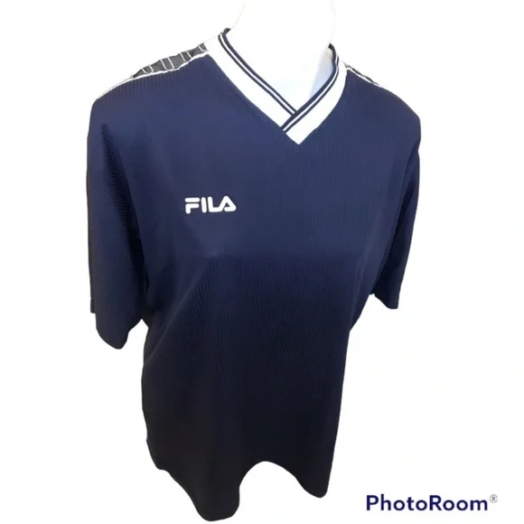 Fila hot sale shirt blue